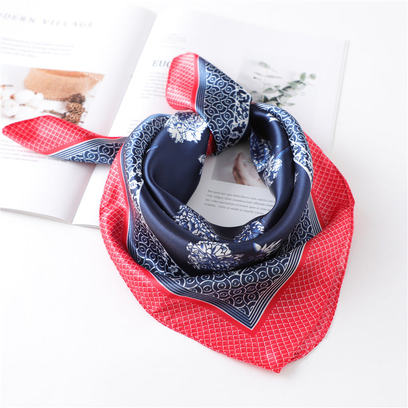 Women's New Small Square Retro Cashew Professional Scarf Women's New Small Square Retro Cashew Professional Scarf